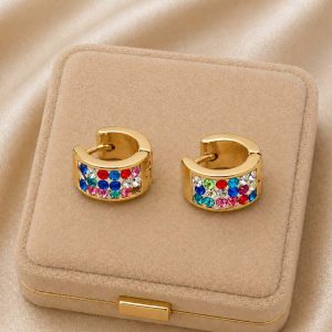 Cercei pietricele colorate